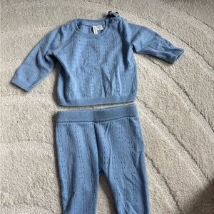 Janie and Jack pointelle Sweater and Pants Set